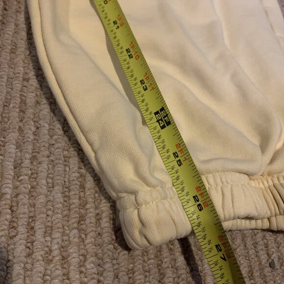 PARKE Embroidered Butter Yellow Sweatpants Joggers Hoodie Size 2XL Lot 2 - Picture 11 of 15